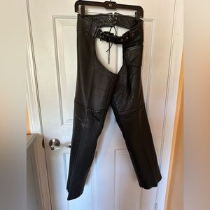 Frontier black Leather Chaps xs